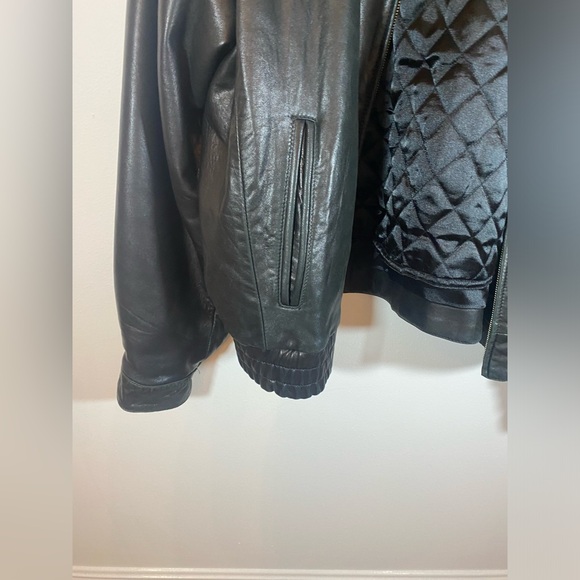 SAGUARO Black Genuine Leather Jacket - Picture 4 of 11